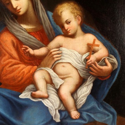 Religious Subject Oil on Canvas Italy XVIII Century