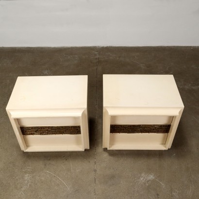 Pair of Bedside Tables L. Frigerio Wood Italy 1970s