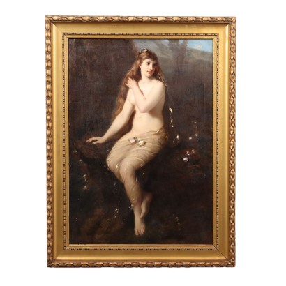 The Allegory of Spring Oil on Canvas Italy XIX Century