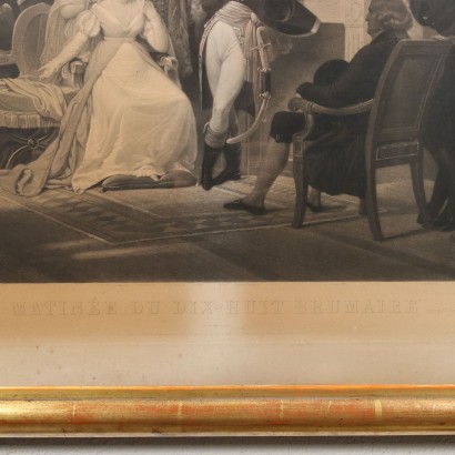 Matinèe du Dix-Huit Brumaire Engraving XIX Century