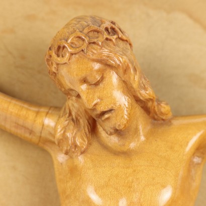 Triptych with Crucifix Bronze Italy XX Century