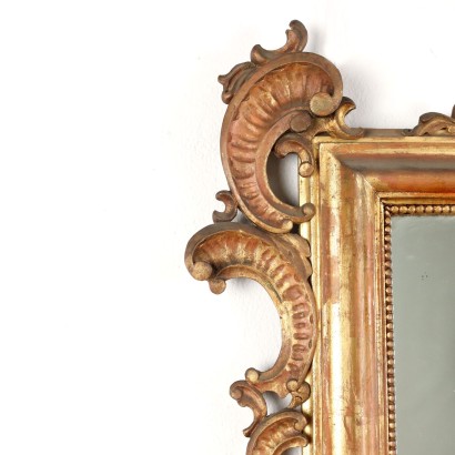 Mirror Baroque Style Wood Italy XX Century