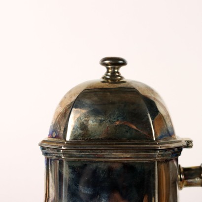 Teapot Vallè Silver Italy XX Century