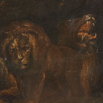 arte, arte italiano, pintura italiana antigua, Daniel en el foso de los leones