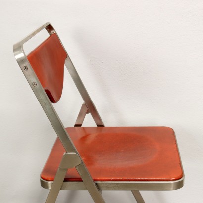 Group of 9 Folding Chairs Poltronova Easy Metal Italy 1960s-1970s