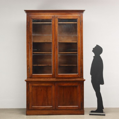 Bookcase Directoire Walnut Italy XVIII-XIX Century