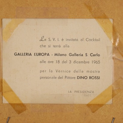 D. Rossi Huile sur Carton Italie 1944