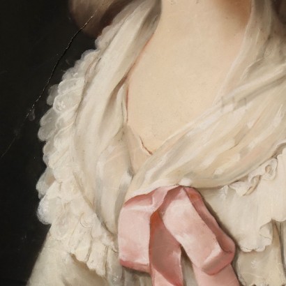 Portrait of a Noblewoman Pastel on Paper XVIII Century