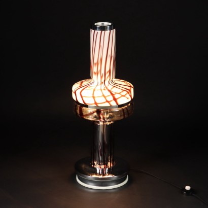 Tischlampe Glas Italien 1960er-1970er
