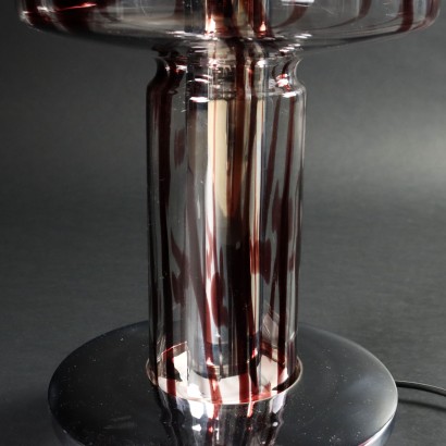 Tischlampe Glas Italien 1960er-1970er