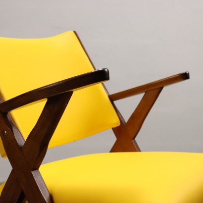 arte moderno, diseño de arte moderno, sillón, sillón de arte moderno, sillón de arte moderno, sillón italiano, sillón vintage, sillón de los años 60, sillón de diseño de los años 60, par de sillones de los años 50-60
