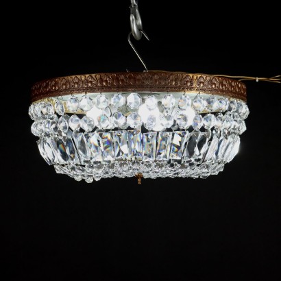 Ceiling Lamp Glass Italy XX Century