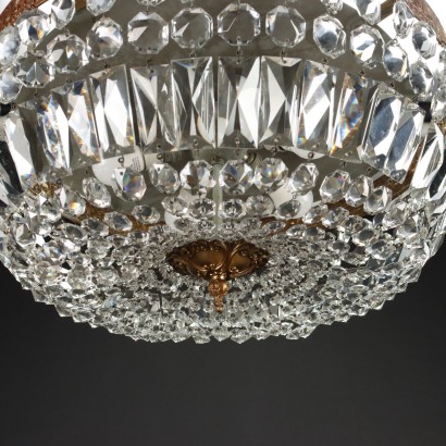 Ceiling Lamp Glass Italy XX Century