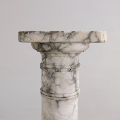Pair of Columns White Marble Italy XX Century
