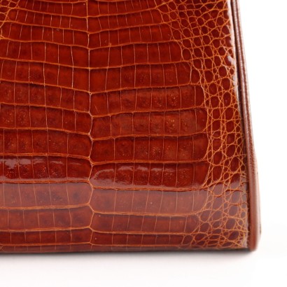 Vintage Handbag Crocodile Leather Italy 1970s-1980s