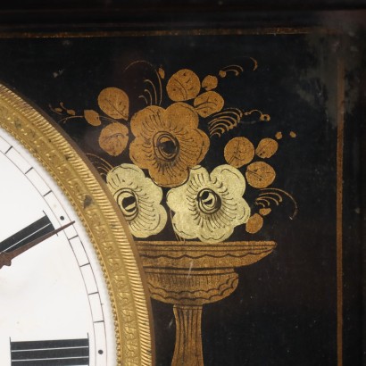 Countertop Clock with Shelf and Calendar Wood Europe XIX Century