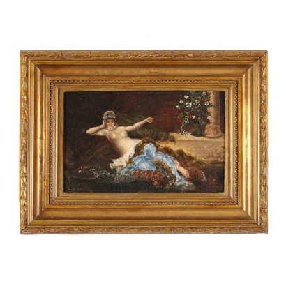 Pintura del siglo XIX con figuras femeninas.