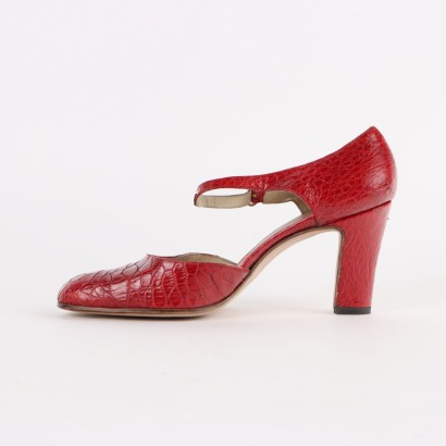 Zapatos rojos de la vendimia
