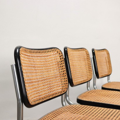 Group of 3 Chairs Gavina Cesca Wood Italy 1960s
