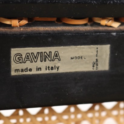 Gruppe von 3 Stühlen Gavina Cesca Metall Italien 1960er