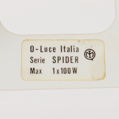 Lampe de Table Spider O-Luce Aluminium Italie Années 1970