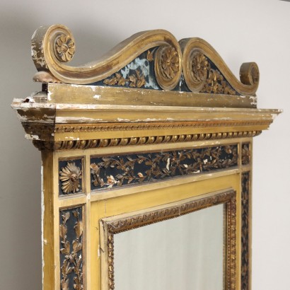 Konsole mit Spiegel Neoklassischen Stil Holz Italien XIX Jhd