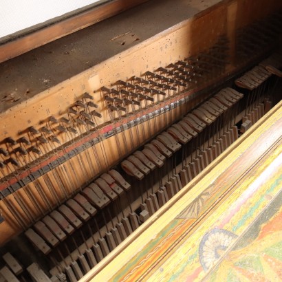 Hand-Cranked Piano Wood Italy XIX-XX Century