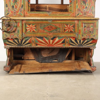 Hand-Cranked Piano Wood Italy XIX-XX Century