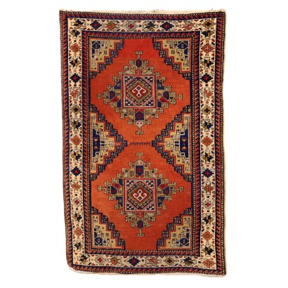 Kazak Carpet Wool Big Knot Turkey 1990s