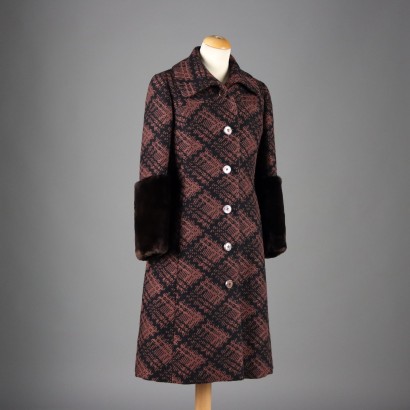 Vintage Mantel Wolle Gr. S Italien 1960er