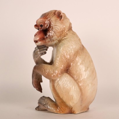 Monkey Ronzan Man. Ceramic Italy 1960s