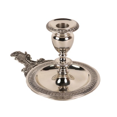 Candle Holder Man. Pampaloni Silver Italy XX Century