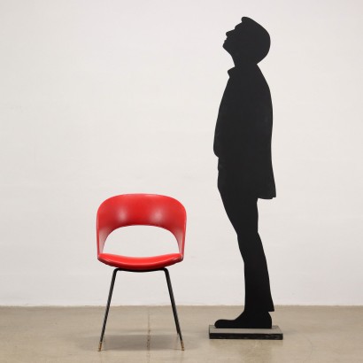 arte moderno, diseño de arte moderno, silla, silla de arte moderno, silla de arte moderno, silla italiana, silla vintage, silla de los años 60, silla de diseño de los años 60, silla Gastone Rin 'DU', Gastone Rinaldi