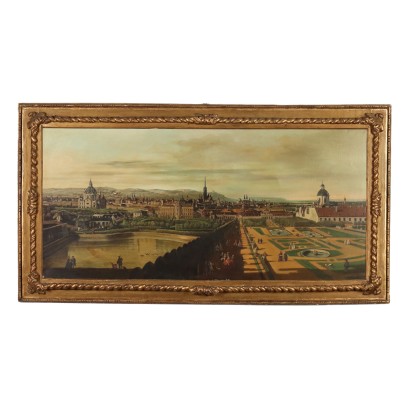 Copy of Canaletto Painting Mixed Media Italy 1960s-1970s
