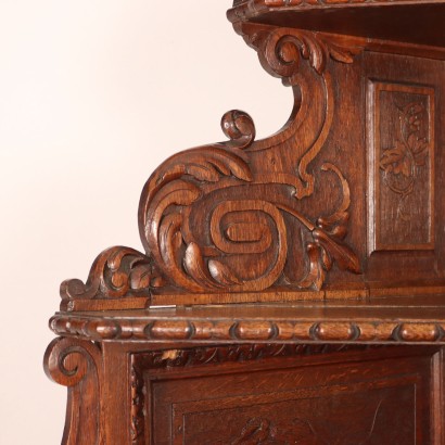 Corner Cupboard Neo-Renaissance Wood France XIX Century