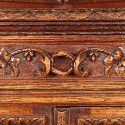 Corner Cupboard Neo-Renaissance Wood France XIX Century