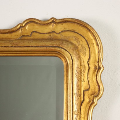 Mirror Gilded Wood Italy XX Century