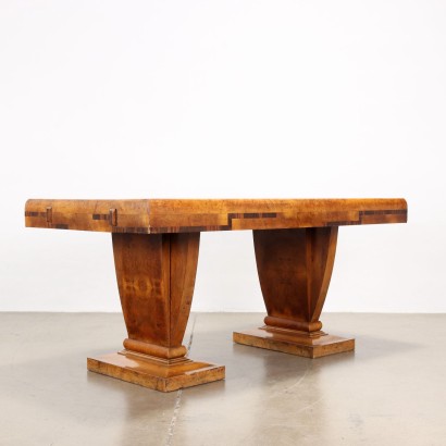 Table Art Déco Noyer Italie Années 1930-1940