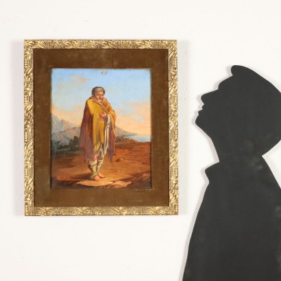 arte, arte italiano, pintura italiana del siglo XIX,Pintura con mendigo,El mendigo