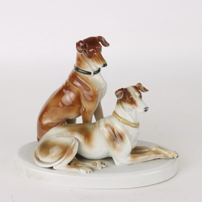Group of 5 Dogs Porcelain Europe XX Century
