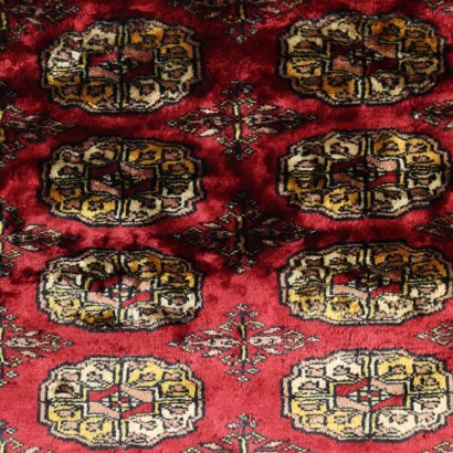 Bukhara Carpet Cotton Fine Knot Pakistan 1990s