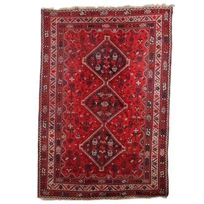 Shiraz Teppich Wolle Großer Knoten Iran 1970er-80er