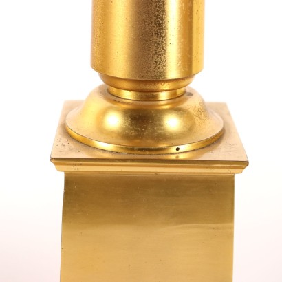 antigüedades, candelero, candelero antiguo, candelero antiguo, candelero italiano antiguo, candelero antiguo, candelero neoclásico, candelero del siglo XIX, pareja de candelabros en bronce dorado