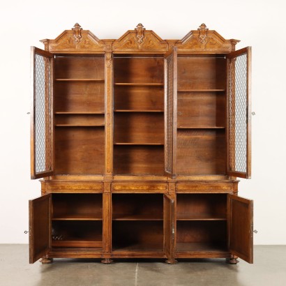 Bookcase Umbertino Walnut Italy XIX Century