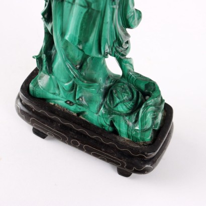 He Xiangu Sculpture Malachite Chine XXe Siècle