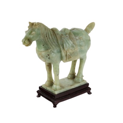 Horse Sculpture Steatite China XX Century