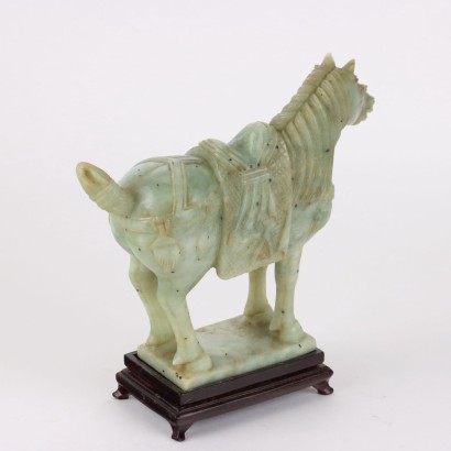 Pferdeskulptur Steatit China XX Jhd