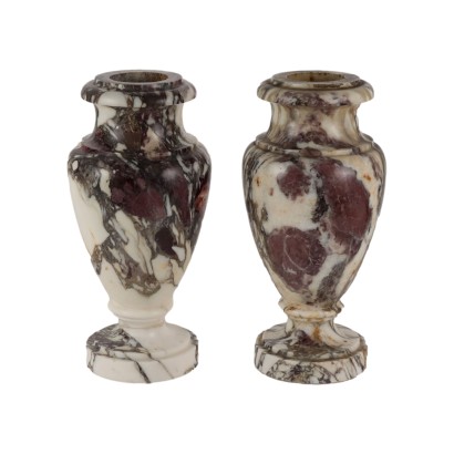 Pair of Antique Vases Marble Italy XIX-XX Century