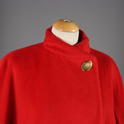 Vintage Coat Les Copains Wool Size 14 Italy 1990s