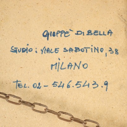 G. Di Bella Mischtechnik auf Sperrholz Italien 1973